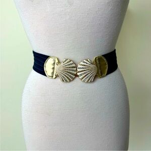 Euc Lilly Pulitzer woven stretch seashell belt s/xs